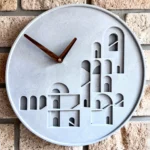 ساعت دیواری بتنی مدل بن طرح معماری ایرانی