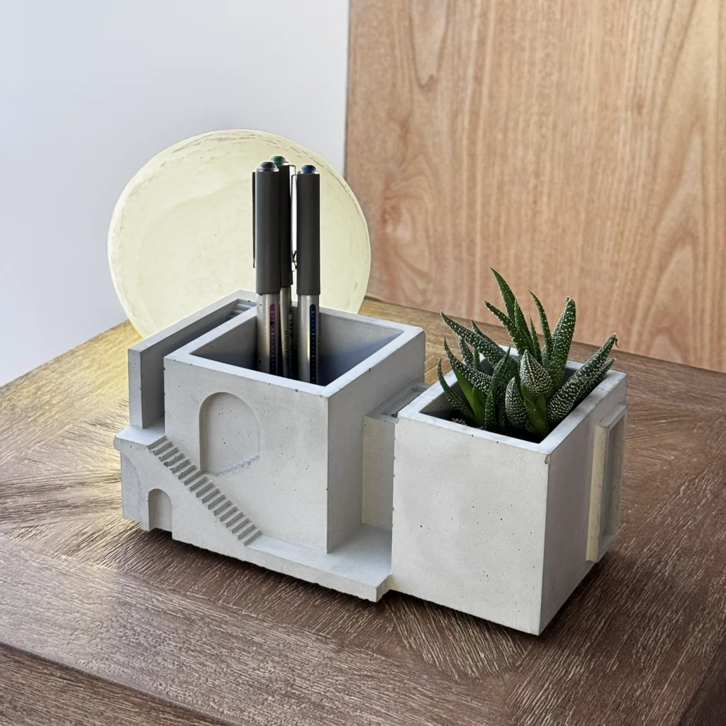 نیم ست اداری بن، جامدادی و گلدان ضد آب