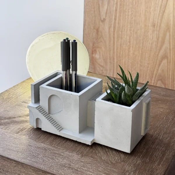 نیم ست اداری بن، جامدادی و گلدان ضد آب